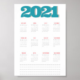 Kalenderposter 2021 poster