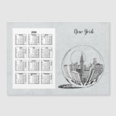 Kalenderreise Stadt Jahr 2020 Magnetkarte (Vorderseite)