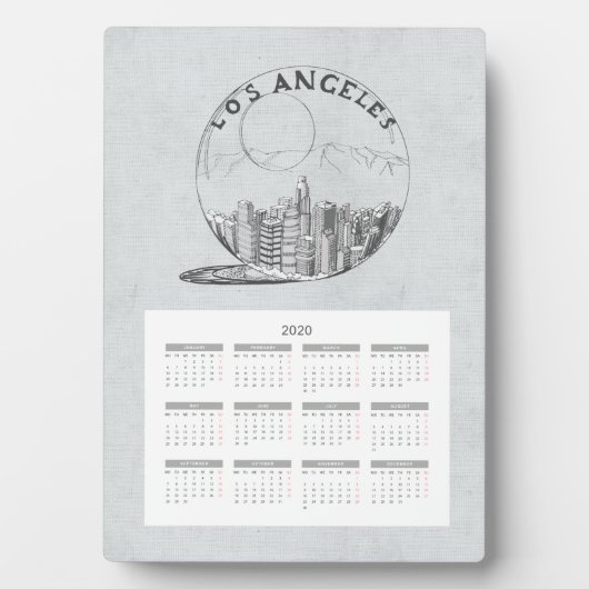 Kalenderreisestadt Volljahr 2020 Fotoplatte (Vorderseite)