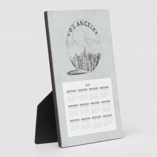 Kalenderreisestadt Volljahr 2020 Fotoplatte (Seite)