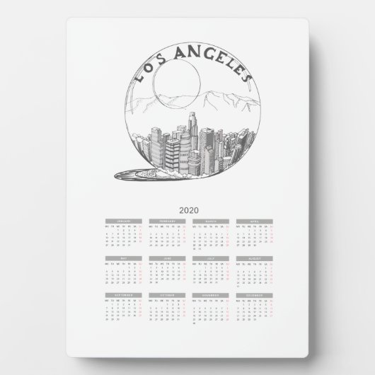 Kalenderreisestadt Volljahr 2020 Fotoplatte (Vorderseite)