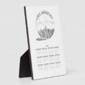 Kalenderreisestadt Volljahr 2020 Fotoplatte (Seite)