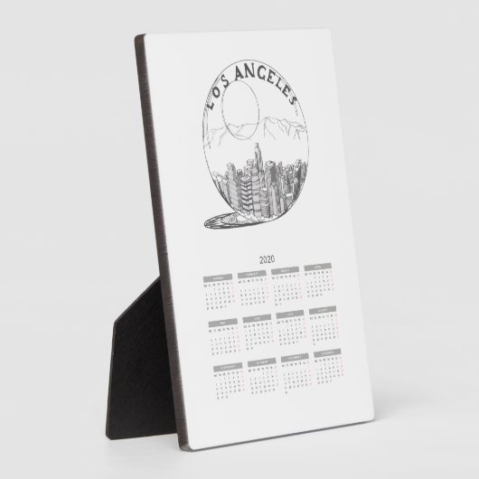 Kalenderreisestadt Volljahr 2020 Fotoplatte (Seite)