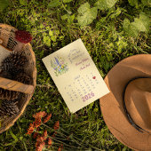 Kalenderstil Hochzeit Speichern Sie das Datum Juli Ankündigungspostkarte
