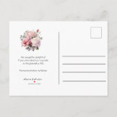 Kalenderstil Hochzeit Speichern Sie das Datum Juni Ankündigungspostkarte (Rückseite)