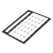 Kalendertagebuch für den leeren Monat Notizblock (angewinkelt)