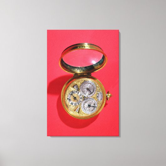 Kalenderuhr, c.1690 leinwanddruck (Vorderseite)