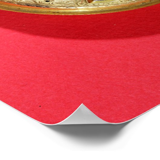 Kalenderuhr, c.1690 poster (Ecke)