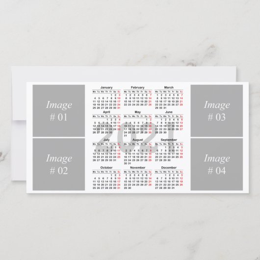 Kalendervorlage 2021 dankeskarte (Vorderseite)