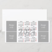Kalendervorlage 2021 dankeskarte (Vorne/Hinten)