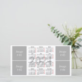 Kalendervorlage 2021 dankeskarte (Stehend Vorderseite)