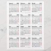 Kalendervorlage 2022 flyer (Vorne)