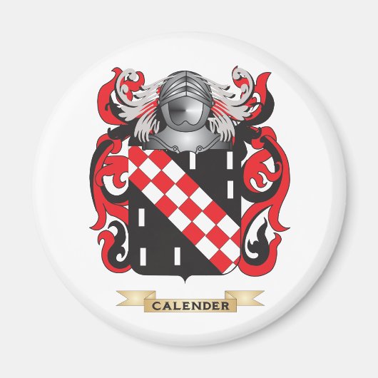 Kalenderwappen (Familienwappen) Magnet (Vorne)