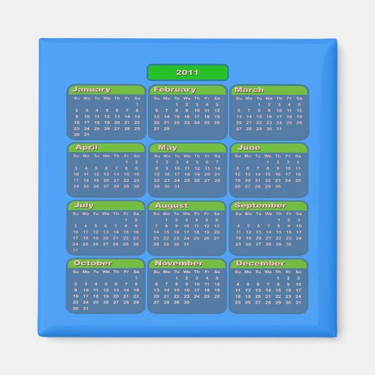 Kalenderzeitschrift 2011 magnet (Vorne)