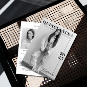 Kalenderzeitschrift Quinceañera Save the Date Einladung