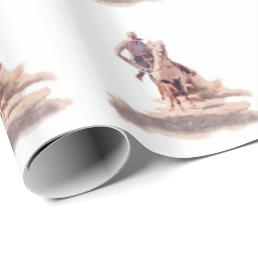 Kalf Roping Geschenkpapier (Rolleneckpunkt)
