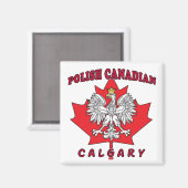 Kalgary Polnisch Kanadischer Leaf Magnet (Vorderseite/Rückseite)