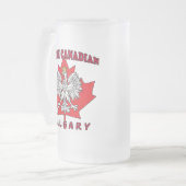 Kalgary Polnisch Kanadischer Leaf Mattglas Bierglas (Vorderseite Links)
