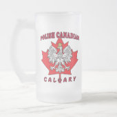 Kalgary Polnisch Kanadischer Leaf Mattglas Bierglas (Links)