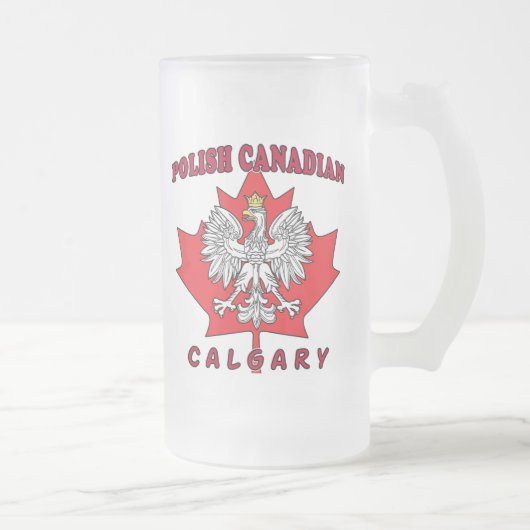 Kalgary Polnisch Kanadischer Leaf Mattglas Bierglas (Rechts)