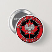 Kalgary Runde Polnisch kanadisches Leaf Button (Vorne & Hinten)