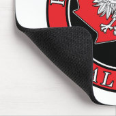 Kalgary Runde Polnisch kanadisches Leaf Mousepad (Ecke)