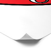 Kalgary Runde Polnisch kanadisches Leaf Poster (Ecke)