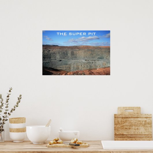 Kalgoorlie Super Pit Mine Poster (Küche)
