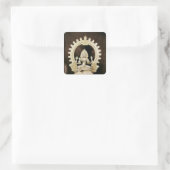 Kali aus Vijayanagar Quadratischer Aufkleber (Tasche)