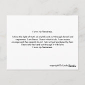 Kali fierce postkarte (Rückseite)