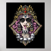Kali Gothic Hindu Goddess Poster (Vorne)