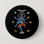 Kali Hindu Goddess Button (Vorderseite)