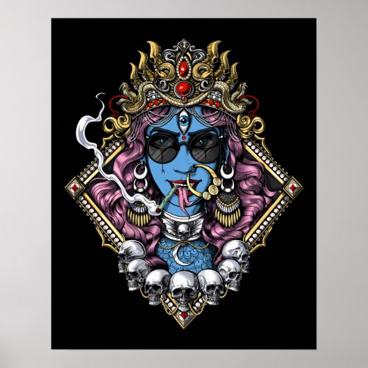 Kali Hinduismus Goddess Poster (Vorne)
