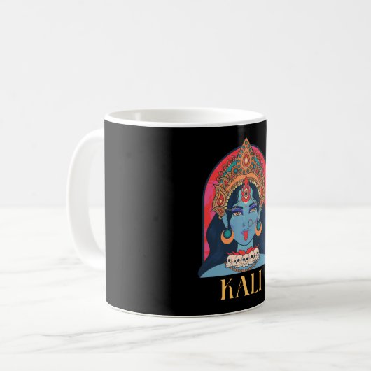 Kali-Hinteru-Göttlichkeit Kaffeetasse (Vorderseite Links)