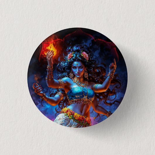 Kali im Tanz Button (Vorderseite)