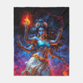 Kali in Dance Fleecedecke (Vorderseite)