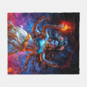 Kali in Dance Fleecedecke (Vorderseite (Horizontal))