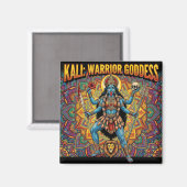 Kali Kriegergöttin Magnet (Vorderseite/Rückseite)