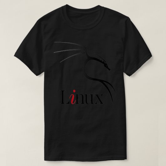 Kali Linux-Slogan mit Black Dragon Open Source T-Shirt (Design vorne)