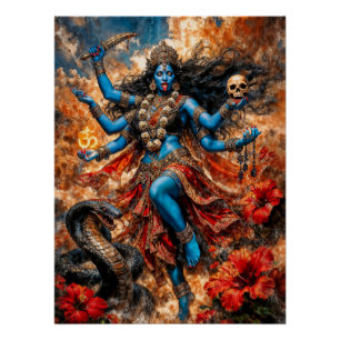 Kali Ma Fantasy-Illustration Poster