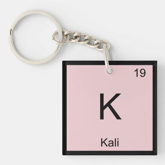 Kali Namenschemie-Element-Periodensystem Schlüsselanhänger (Vorderseite)