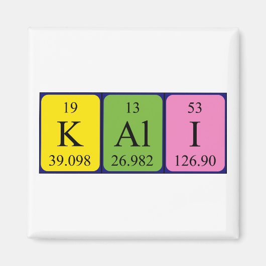 Kali-Periodenmagnet Magnet (Vorne)