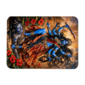 Kali-Tanz auf Shiva Magnet (Horizontal)