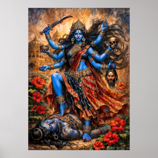 Kali-Tanz auf Shiva Poster (Vorne)