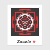 Kali Yantra Aufkleber (Blatt)