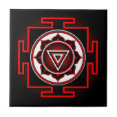 Kali Yantra Fliese (Vorderseite)
