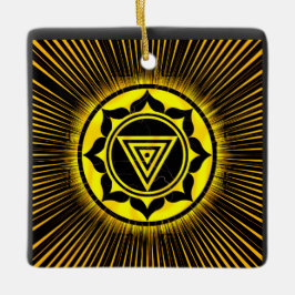 Kali Yantra Golden Rise Pen Keramikornament