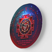 Kali Yantra Große Wanduhr (Winkel)