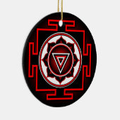 Kali Yantra Keramik Ornament (Rechts)
