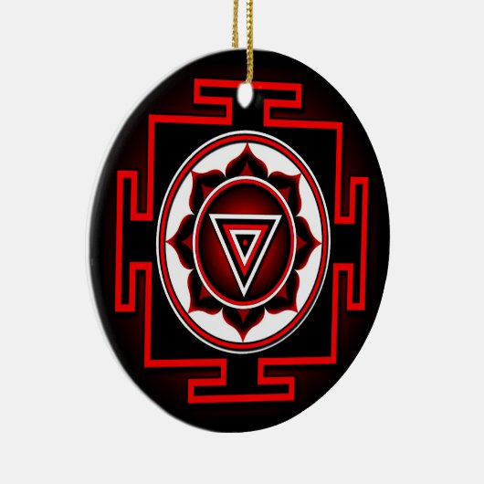 Kali Yantra Keramik Ornament (Rechts)
